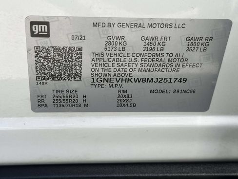Used 2021 Chevrolet Traverse LT w/ LT Premium Package AWD/4WD image 30