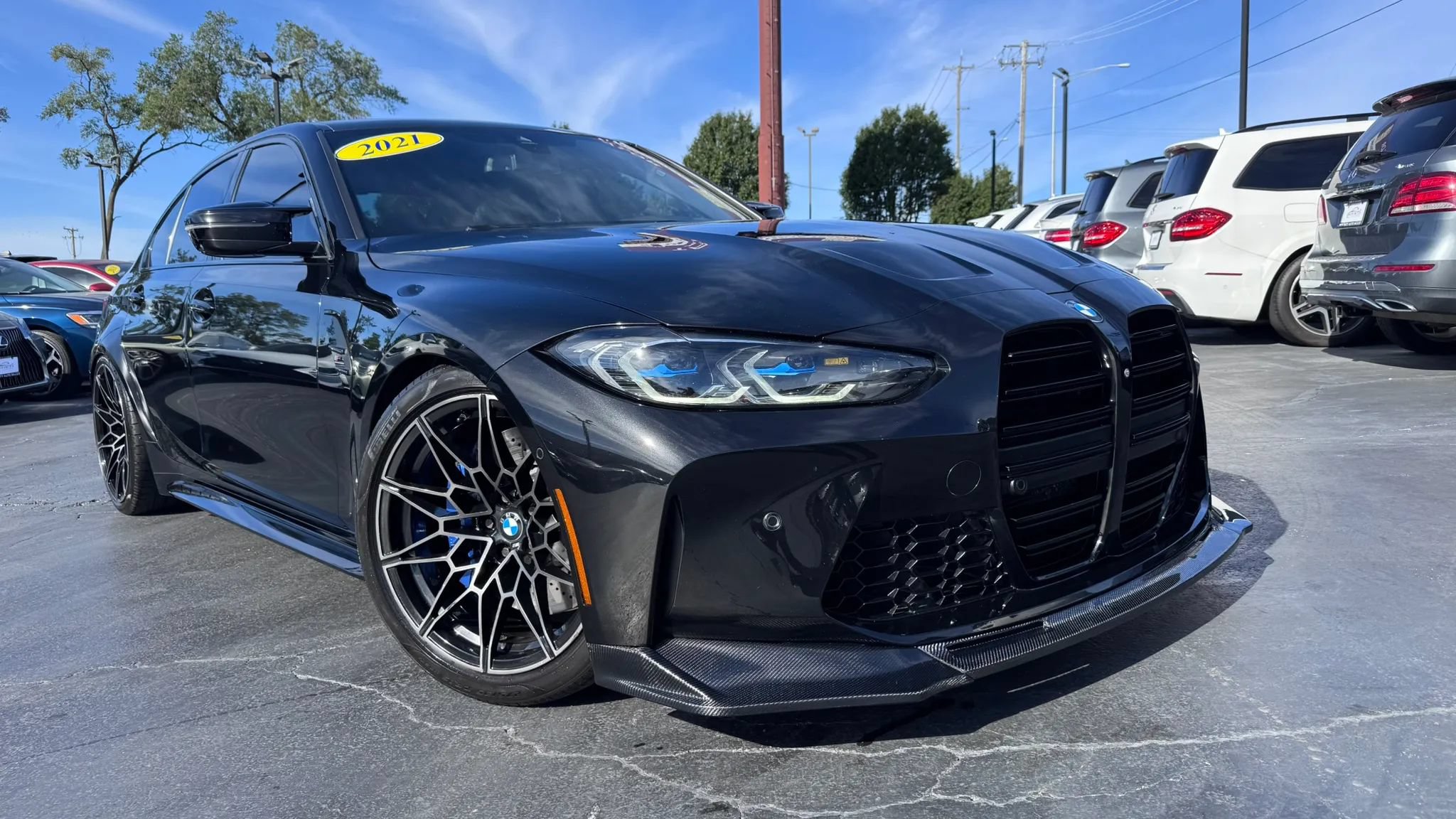 Used 2021 BMW M3 Competition w/ Executive Package RWD image 2