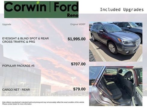 Used 2017 Subaru Outback 2.5i Premium AWD/4WD image 3