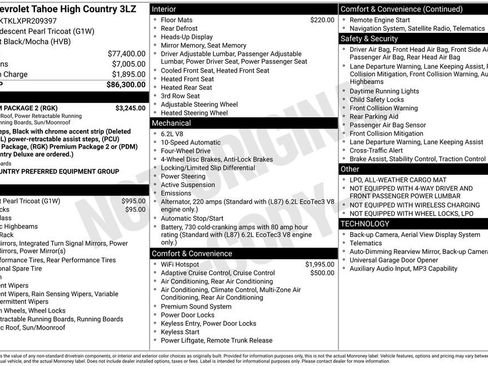 Used 2023 Chevrolet Tahoe High Country w/ Premium Package 2 AWD/4WD image 27