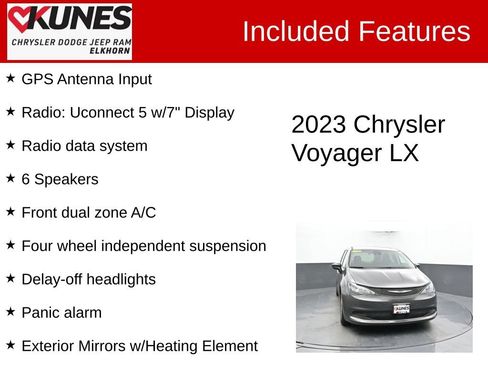 Used 2023 Chrysler Voyager LX FWD image 4