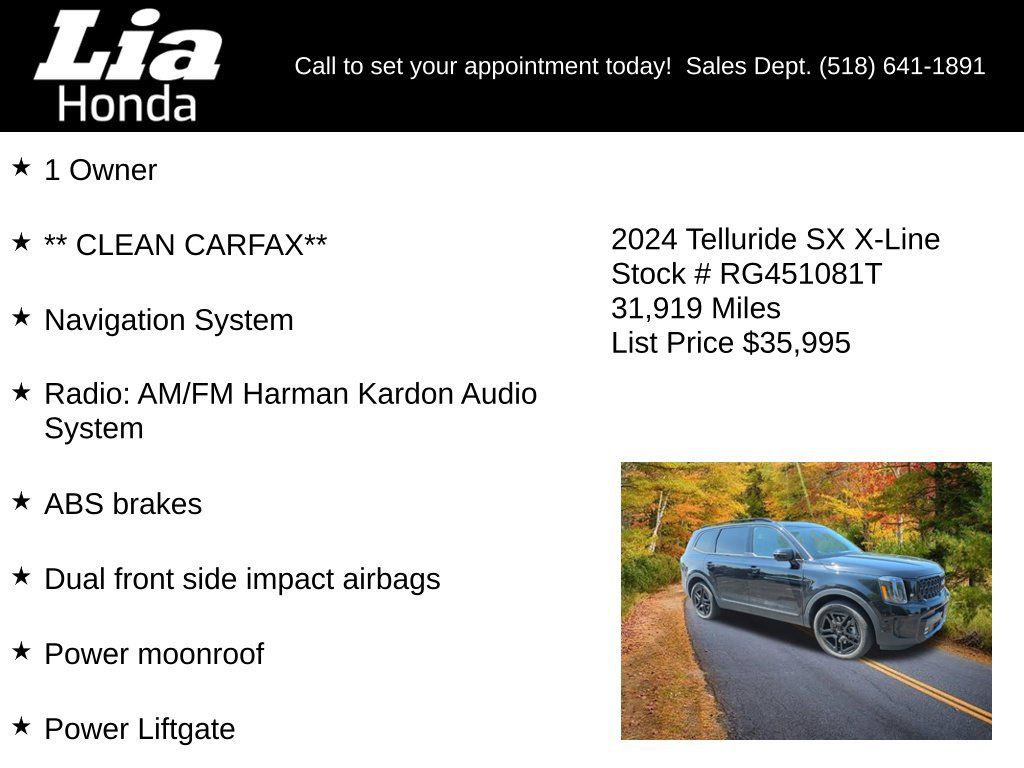 Used 2024 Kia Telluride SX X-Line AWD/4WD image 7