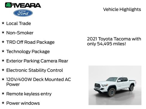 Used 2021 Toyota Tacoma TRD Off-Road w/ Technology Package AWD/4WD image 8