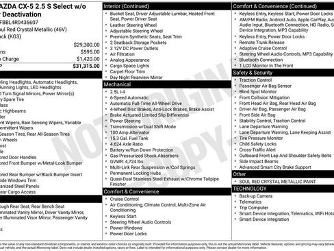 Used 2024 MAZDA CX-5 AWD 2.5 S w/ Select Package image 39