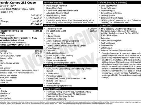 Used 2024 Chevrolet Camaro SS RWD image 32