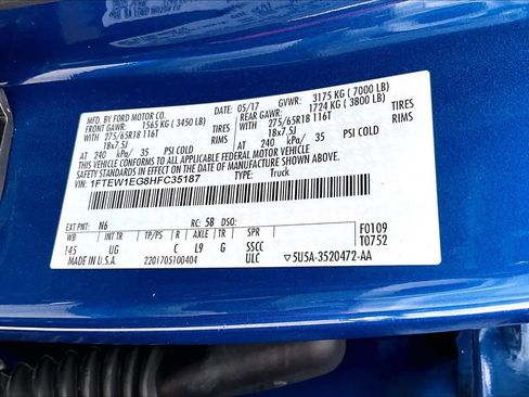 Used 2017 Ford F150 XLT w/ Equipment Group 302A Luxury image 35