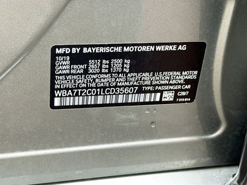 Used 2020 BMW 740i w/ M Sport Package image 45