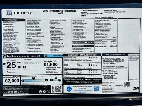 New 2026 Buick Envision Sport Touring image 21