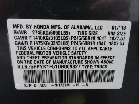 Used 2013 Honda Ridgeline RTL image 56