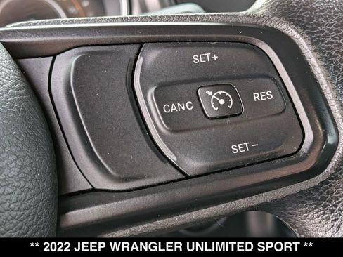 Used 2022 Jeep Wrangler Unlimited Sport image 21