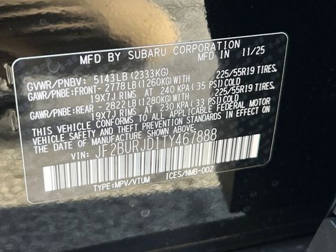 New 2026 Subaru Outback Touring XT image 31