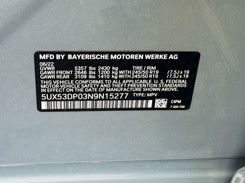 Used 2022 BMW X3 xDrive30i w/ M Sport Package 2 image 45