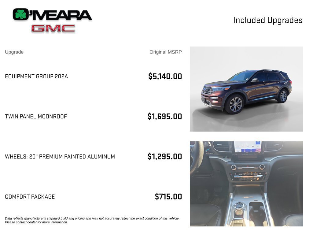 Used 2020 Ford Explorer XLT w/ Equipment Group 202A AWD/4WD image 4