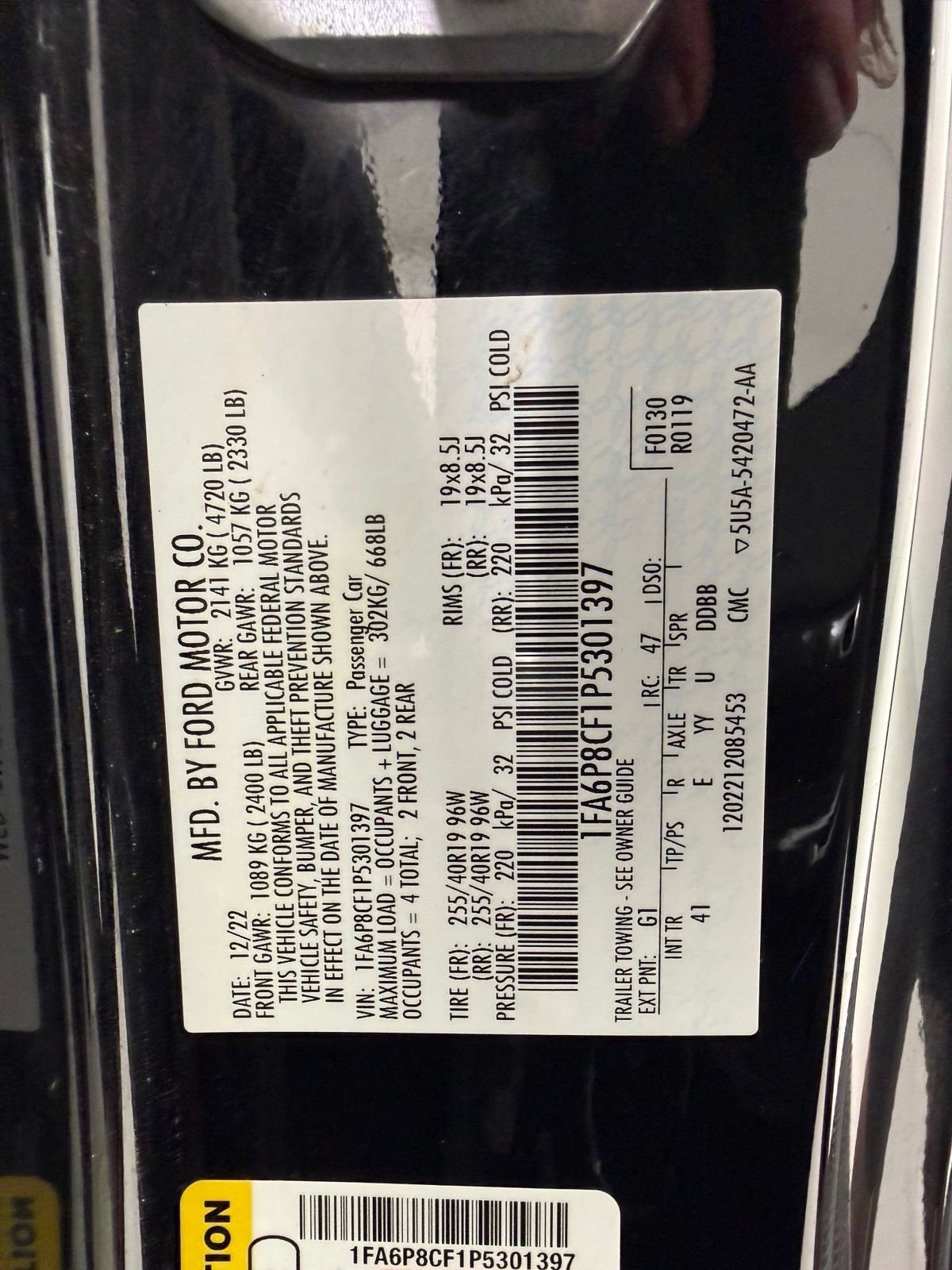 Used 2023 Ford Mustang GT Premium w/ Mustang Nite Pony Package RWD image 18