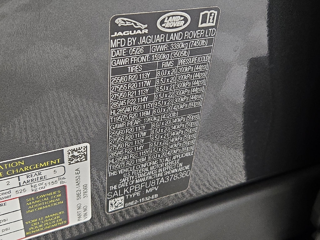 New 2026 Land Rover Range Rover Long Wheelbase SE AWD/4WD image 22