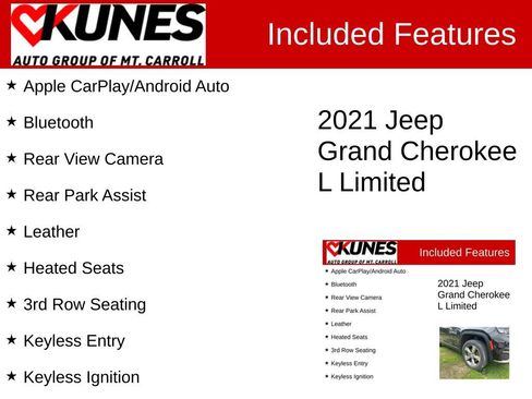 Used 2021 Jeep Grand Cherokee L Limited w/ Trailer Tow Group (B) AWD/4WD image 3