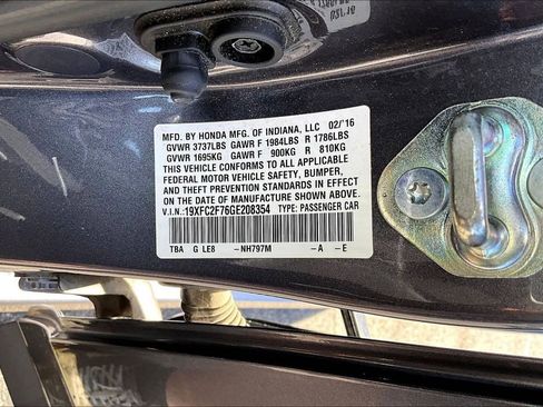 Used 2016 Honda Civic EX image 16