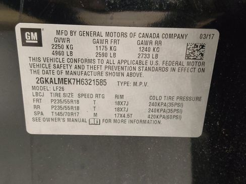 Used 2017 GMC Terrain SLE FWD image 33