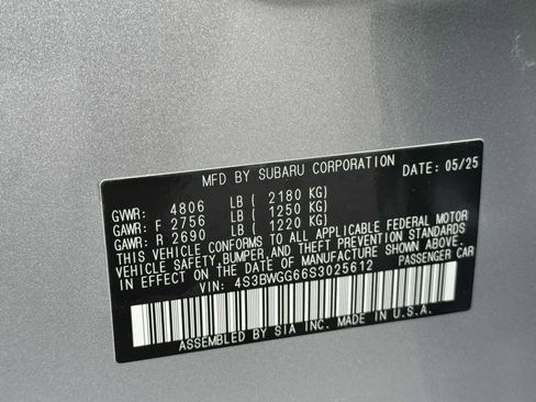 New 2025 Subaru Legacy Sport image 18