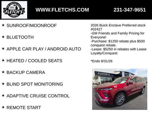 New 2026 Buick Enclave Avenir w/ Super Cruise Package AWD/4WD image 2