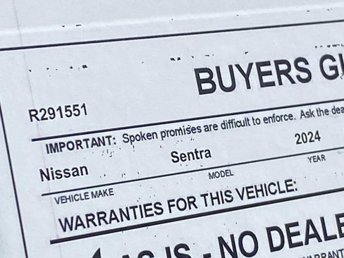 Certified 2024 Nissan Sentra SV FWD image 35