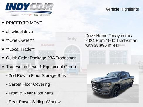 Used 2024 RAM 1500 Tradesman w/ Night Edition AWD/4WD image 7