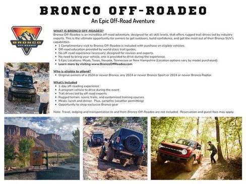 New 2025 Ford Bronco Sport Heritage w/ Convenience Package AWD/4WD image 2