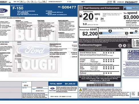 Certified 2023 Ford F150 XLT w/ Equipment Group 302A High AWD/4WD image 35