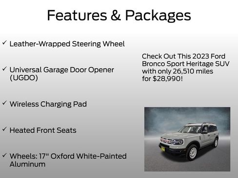 Certified 2023 Ford Bronco Sport Heritage w/ Heritage Convenience Package AWD/4WD image 8