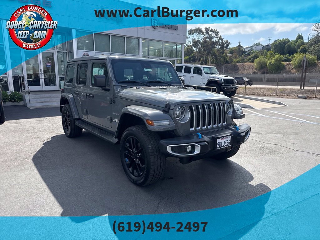 Certified 2022 Jeep Wrangler Unlimited Sahara w/ Cold Weather Group AWD/4WD image 1