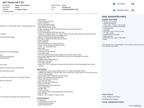 Used 2017 Honda HR-V EX image 3