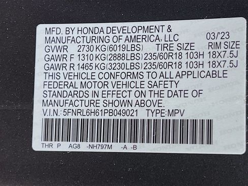Used 2023 Honda Odyssey EX-L image 39