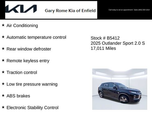 Used 2025 Mitsubishi Outlander Sport AWD image 13