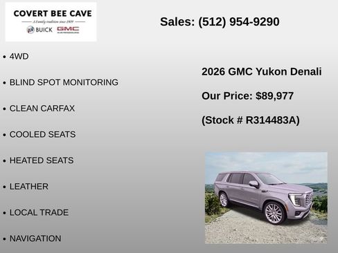 Used 2026 GMC Yukon Denali w/ Denali Reserve Package image 6