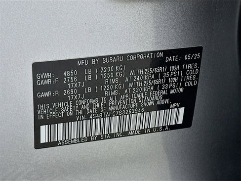 Used 2025 Subaru Outback Premium w/ Popular Package #1 image 27