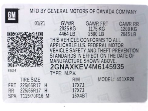 Used 2021 Chevrolet Equinox LT FWD image 44