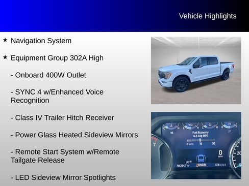 Used 2021 Ford F150 XLT w/ Equipment Group 302A High AWD/4WD image 8