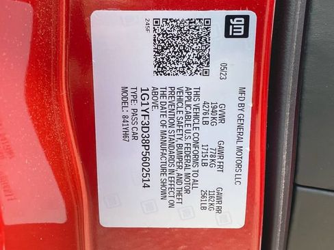 Used 2023 Chevrolet Corvette Z06 w/ Chrome Exterior Badge Package RWD image 30