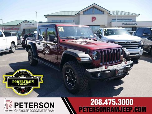 Used 2021 Jeep Gladiator Rubicon w/ Uconnect 4C Nav & Sound Group AWD/4WD image 1