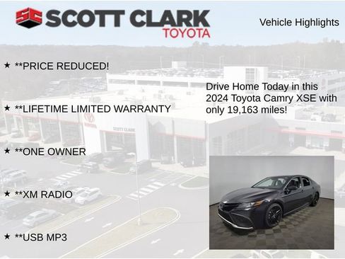 Used 2024 Toyota Camry XSE w/ Driver Assist Package FWD image 12