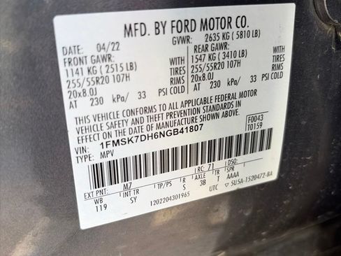 Used 2022 Ford Explorer XLT w/ Equipment Group 202A RWD image 11