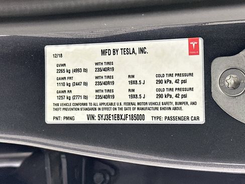 Used 2018 Tesla Model 3 Long Range AWD/4WD image 12