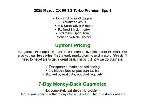 Used 2025 MAZDA CX-90 3.3 Turbo w/ Premium Sport Pkg AWD/4WD image 35