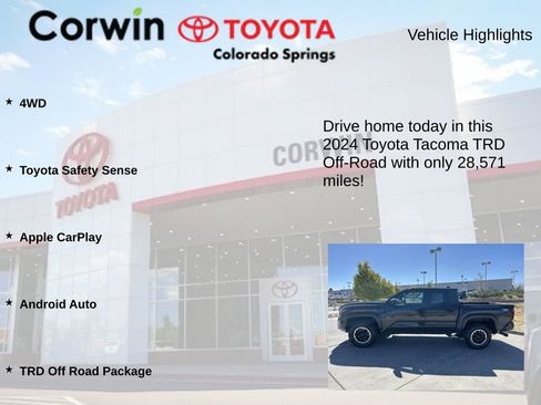 Used 2024 Toyota Tacoma TRD Off-Road AWD/4WD image 6