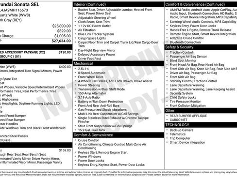 Used 2021 Hyundai Sonata SEL w/ Preferred Accessory Package image 12