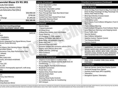 New 2025 Chevrolet Blazer EV RS image 27