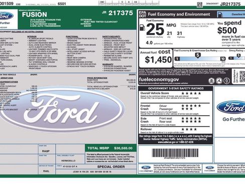 Used 2018 Ford Fusion Titanium image 2