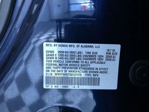 Used 2016 Honda Pilot Elite image 32