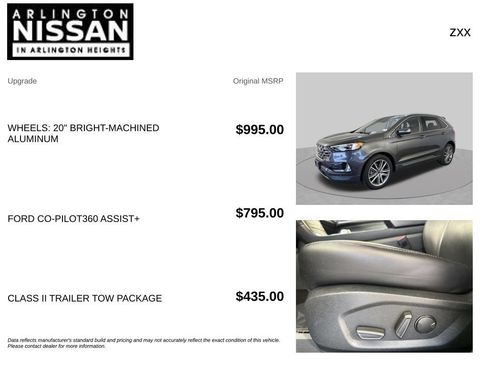 Used 2020 Ford Edge Titanium w/ Class II Trailer Tow Package AWD/4WD image 4
