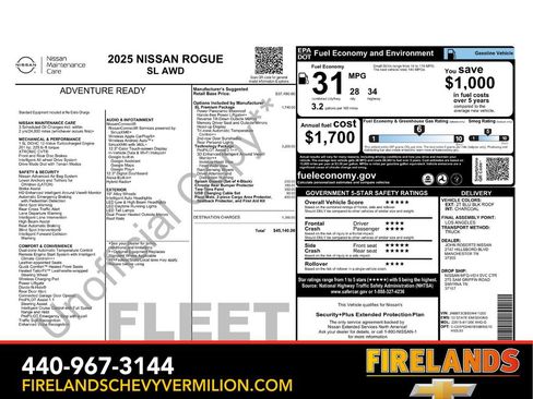 Used 2025 Nissan Rogue SL w/ Tech Package image 2